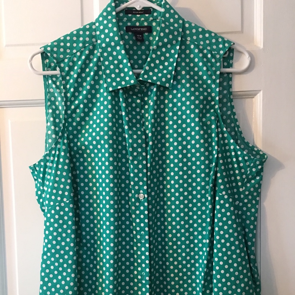 Lands End sleeveless blouse